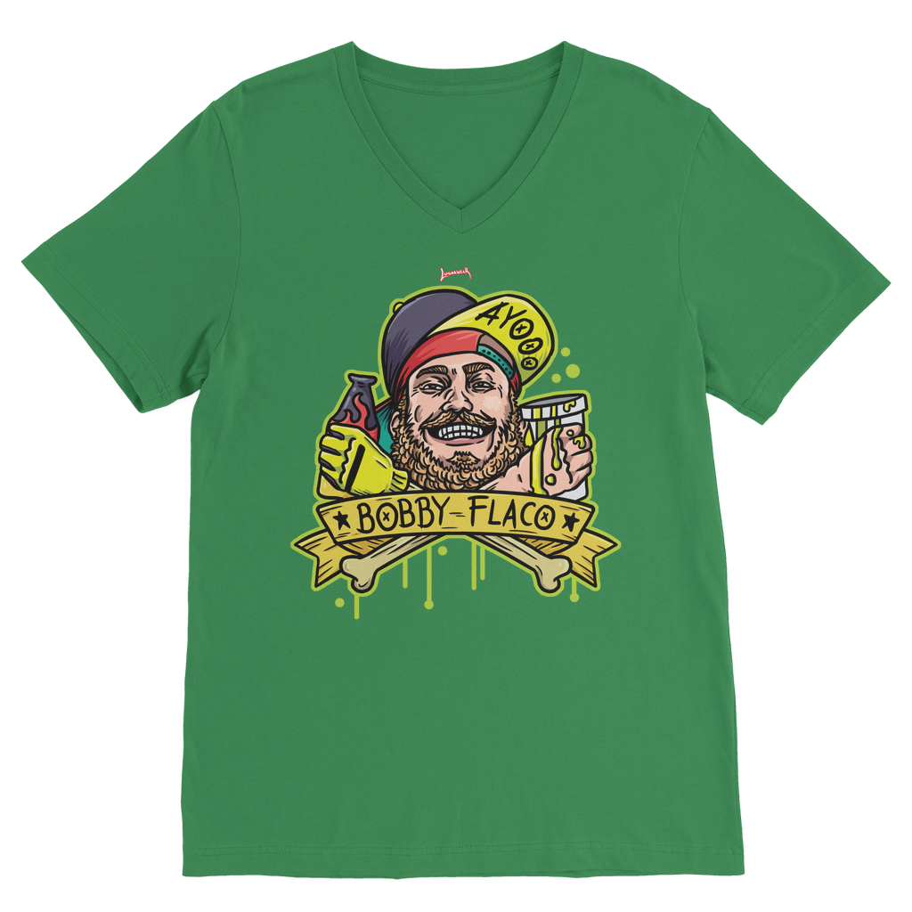 Bobby Flaco (USA) "My Salsa" V Neck Tee