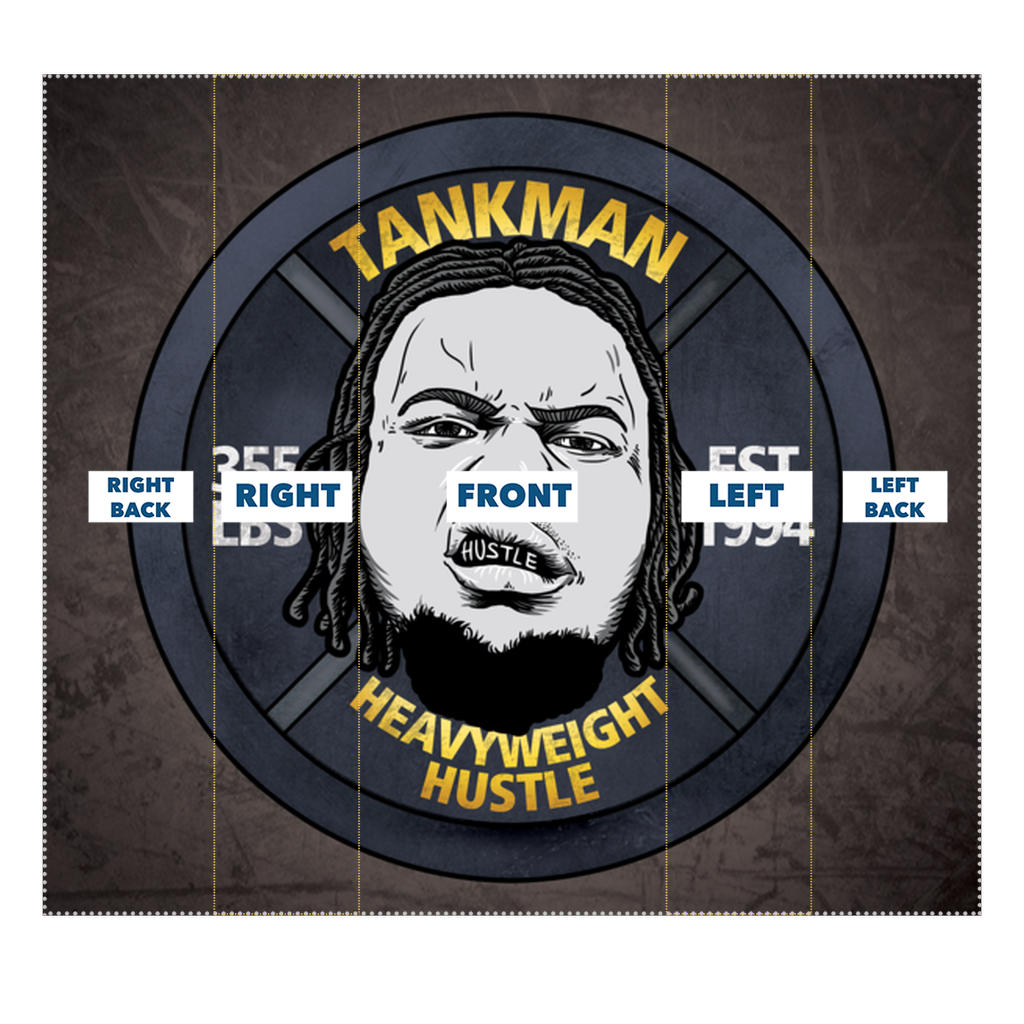 Calvin Tankman (USA) "Heavyweight Hustle" Neck Gaiter