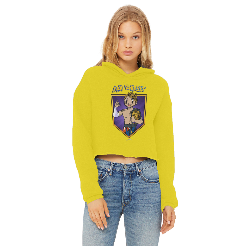 Ash Bennett (USA) "Champ" Women's Wear Crop Top Hoodie