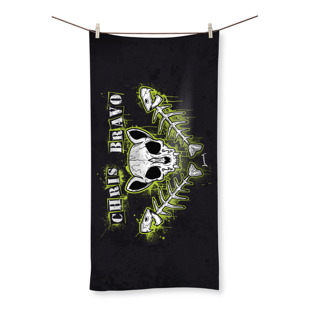 Chris Bravo (BOL) "Fish Bonez" Home and Beach Towel