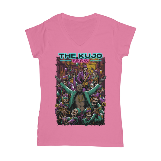 Jack Kujo (USA) "The Kujo Show" Women's Wear V-Neck T-Shirt