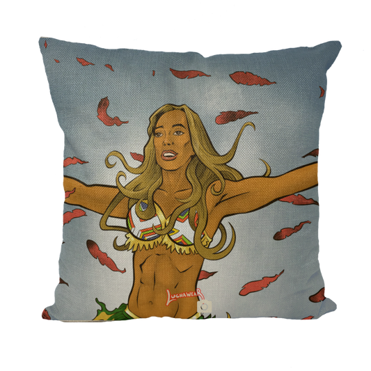 Karissa Rivera (USA) "Feathers" Throw Pillow