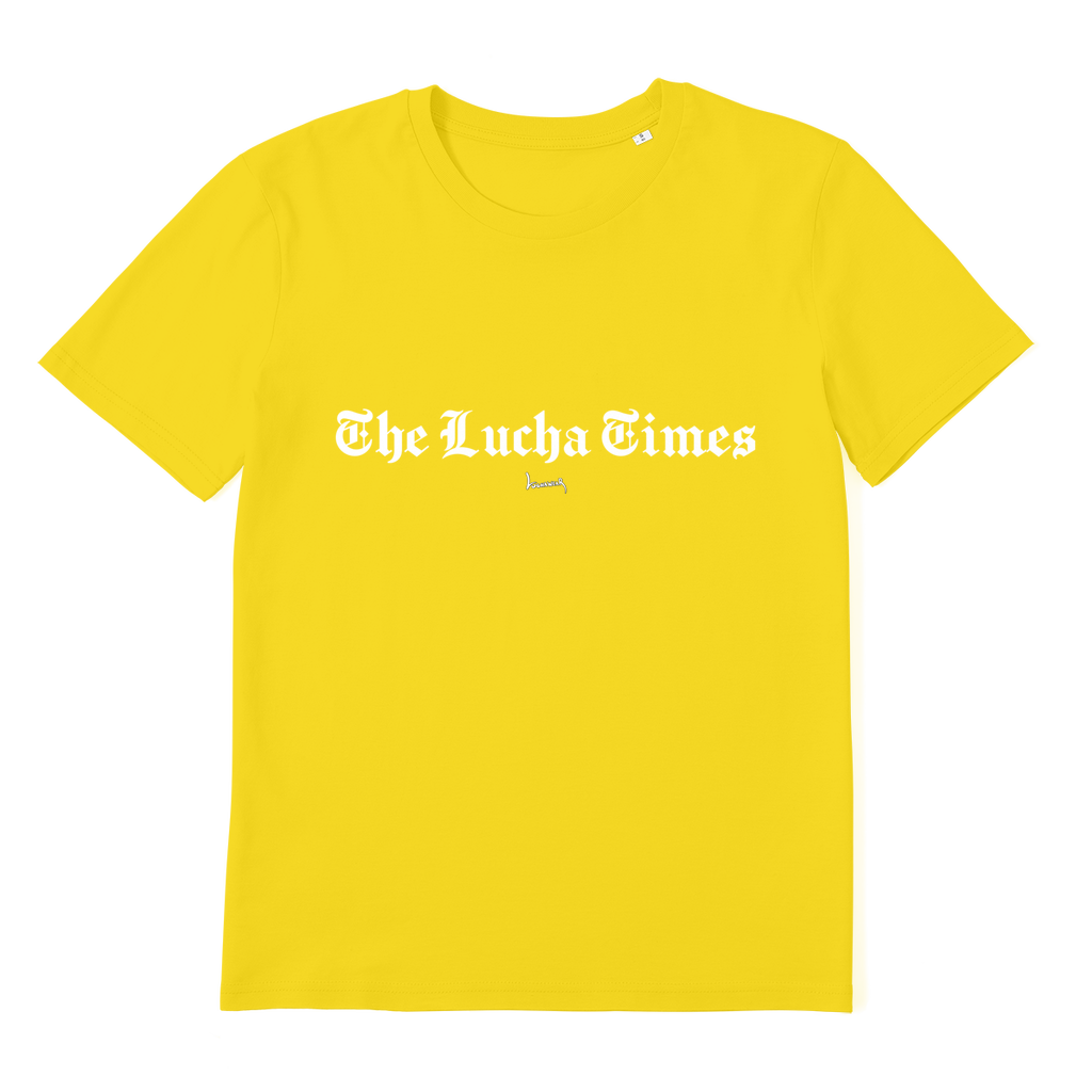 Lucha Times (White) Premium Organic Unisex Tee