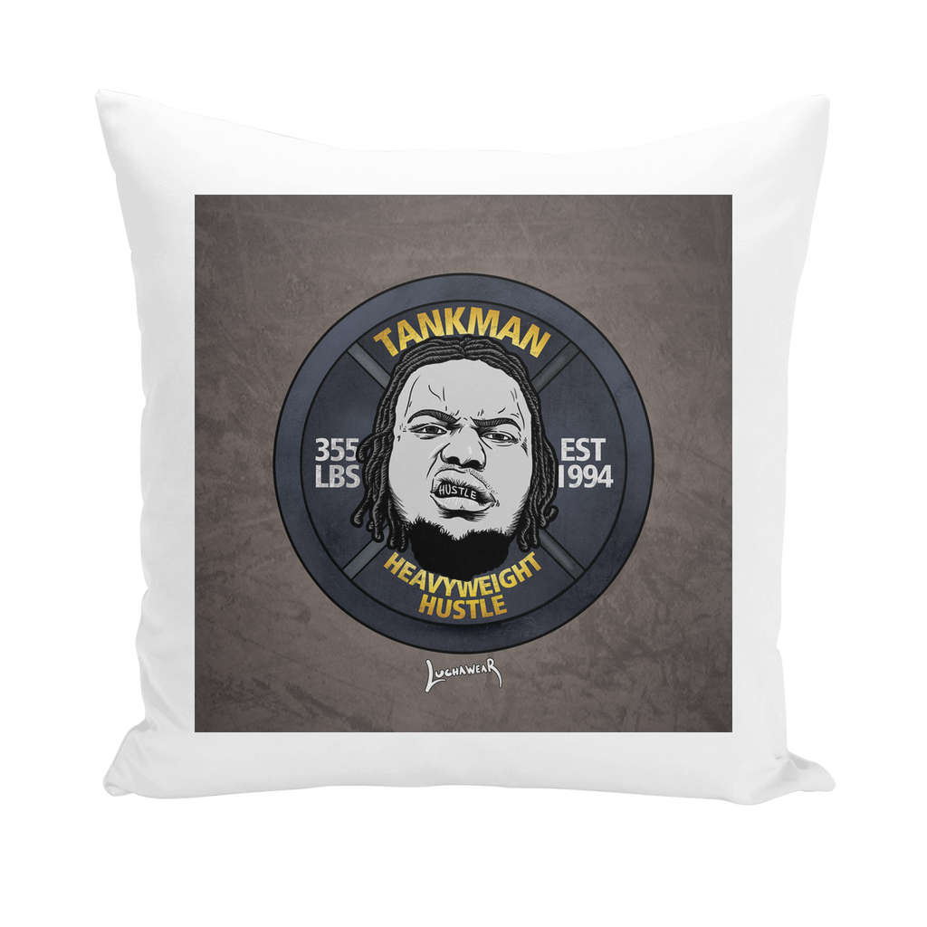Calvin Tankman (USA) "Heavyweight Hustle" Throw Pillow