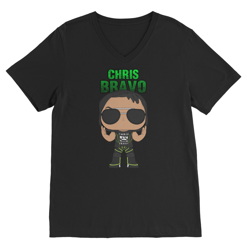 Chris Bravo (BOL) "Lil Bravo" Unisex V Neck Tee