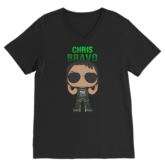 Chris Bravo (BOL) "Lil Bravo" Unisex V Neck Tee