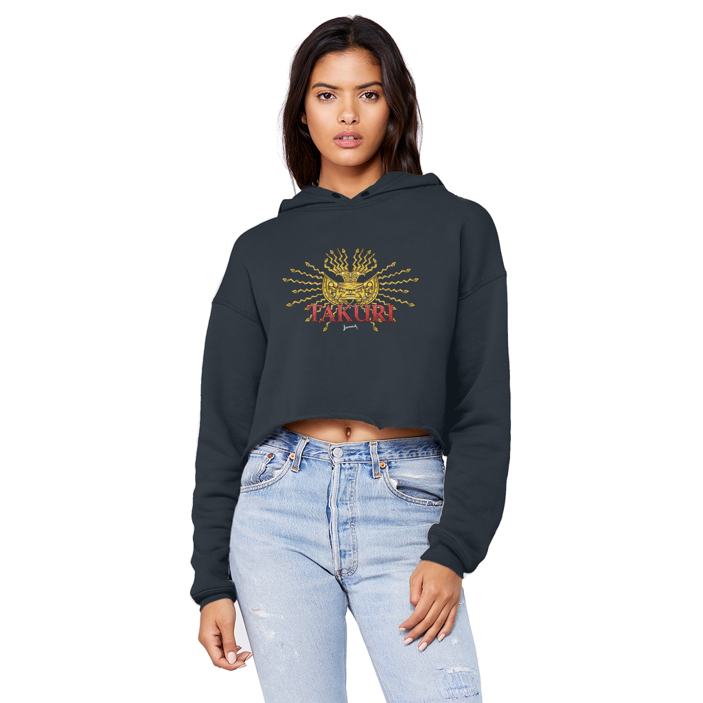 Takuri (ECU) "Golden Sun" Unisex Crop Top Boyfriend Hoodie