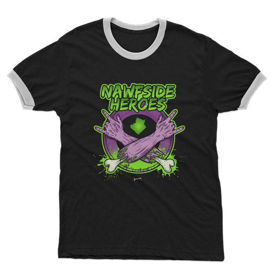 Nawfside Heroes (USA) "Coat of Arms" Ringer Tee