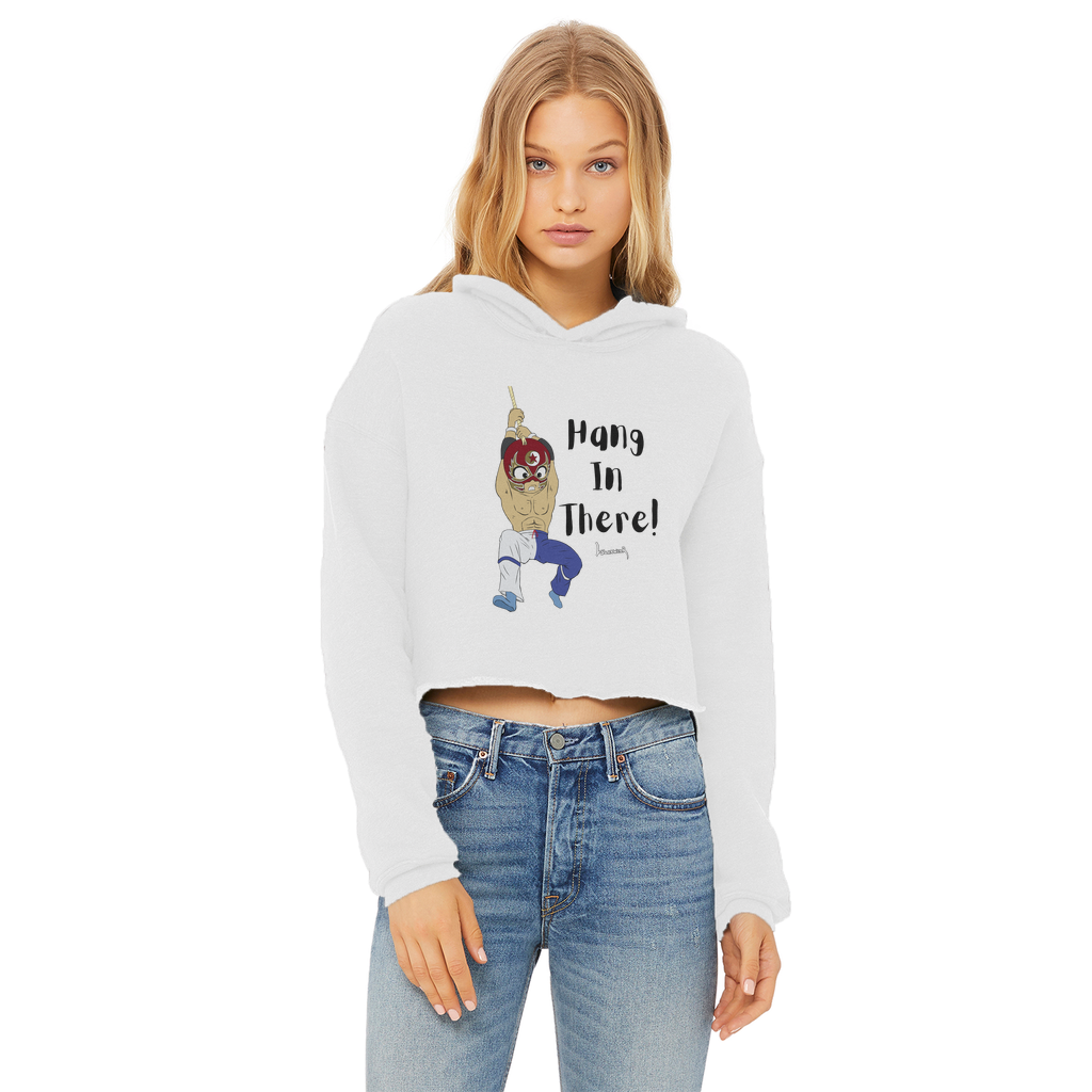 Shynron (USA) "Hang in There" Women's Wear Crop Top Hoodie