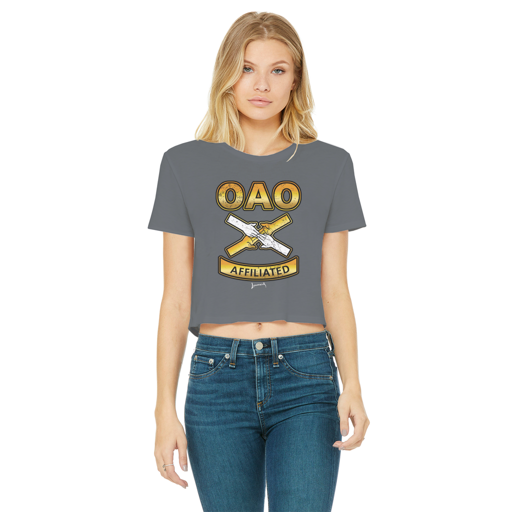 Over All Obstacles (USA) "Coat of Arms" Women's Wear Crop Top