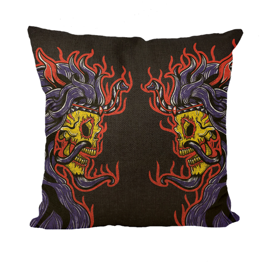 Supay (BOL) "Dual Demons" Throw Pillow