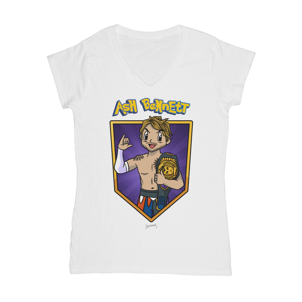 Ash Bennett (USA) "Champ" Women's Wear V-Neck T-Shirt