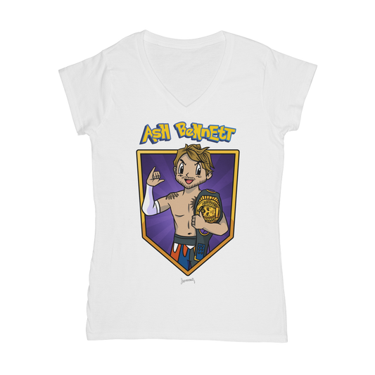 Ash Bennett (USA) "Champ" Women's Wear V-Neck T-Shirt