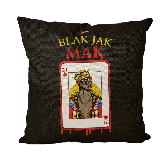 Blak Jak Mak (USA) "King" Throw Pillow