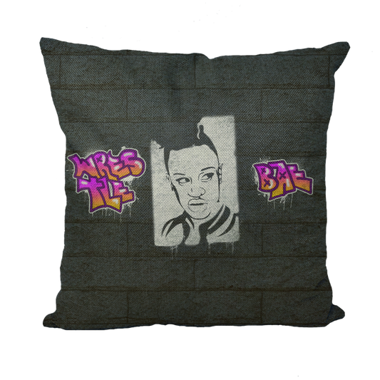 Vanity (USA) "Graffiti Portrait" Throw Pillow