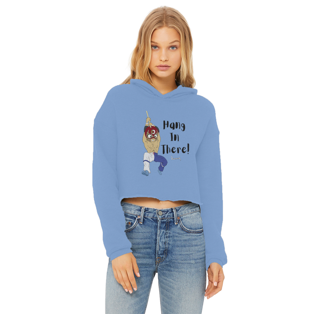 Shynron (USA) "Hang in There" Women's Wear Crop Top Hoodie