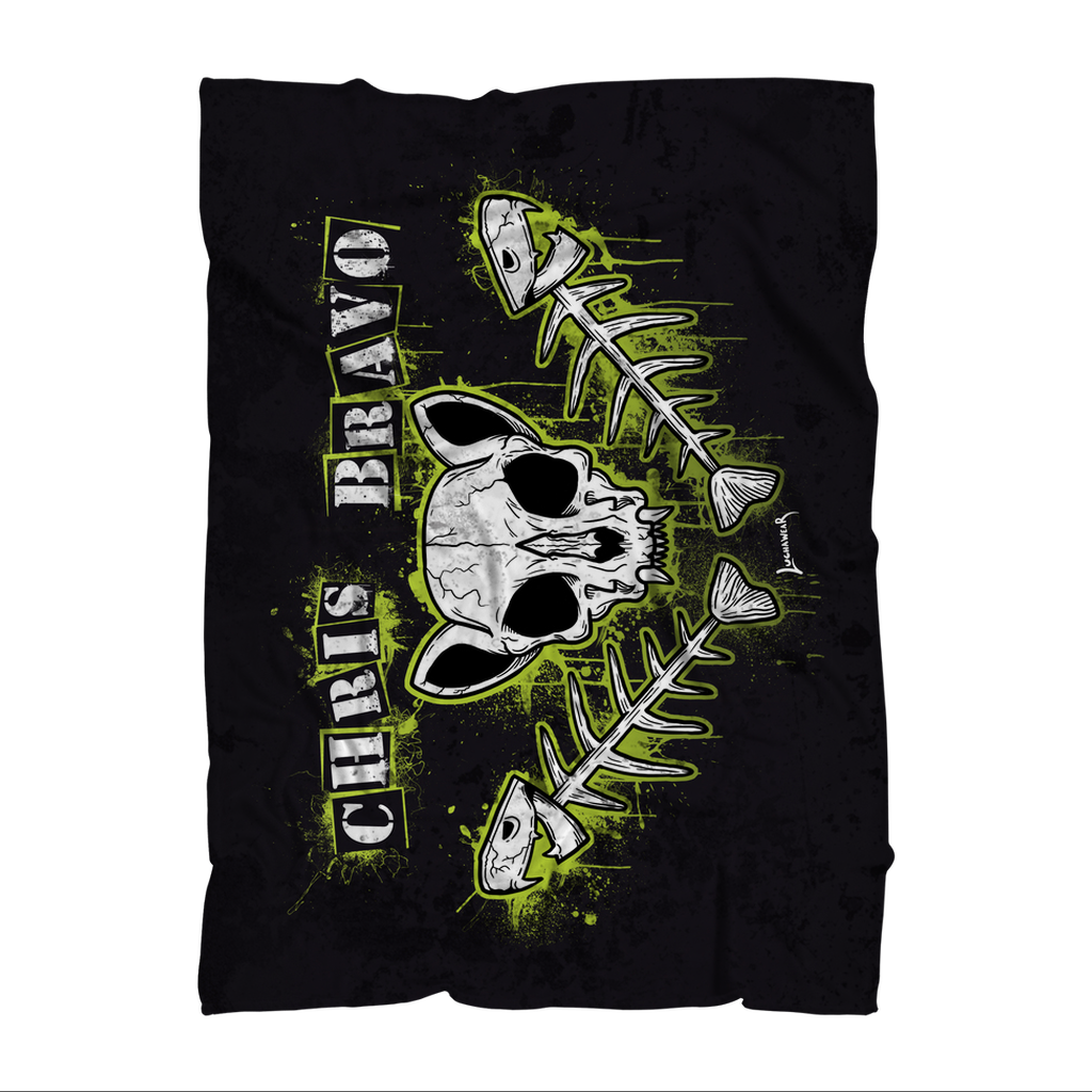 Chris Bravo (BOL) "Fish Bonez" Throw Blanket
