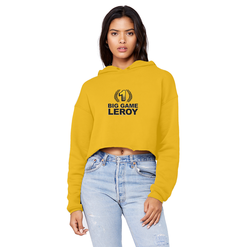 Leroy Green (USA) "Number One" Unisex Crop Top Boyfriend Hoodie