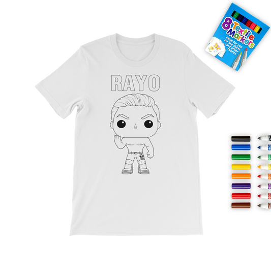Rayo (PER) "Lil Rayo" Color Me! Tee with Marker Set