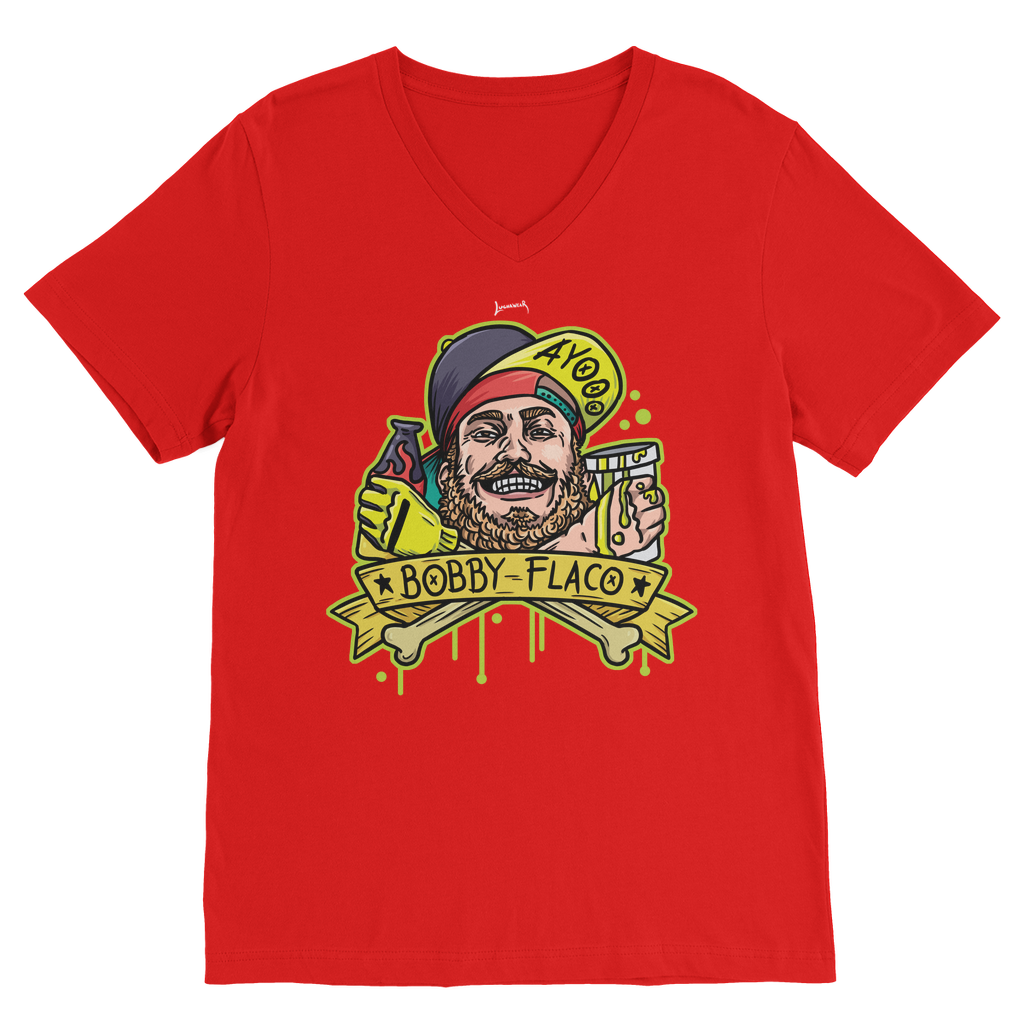 Bobby Flaco (USA) "My Salsa" V Neck Tee
