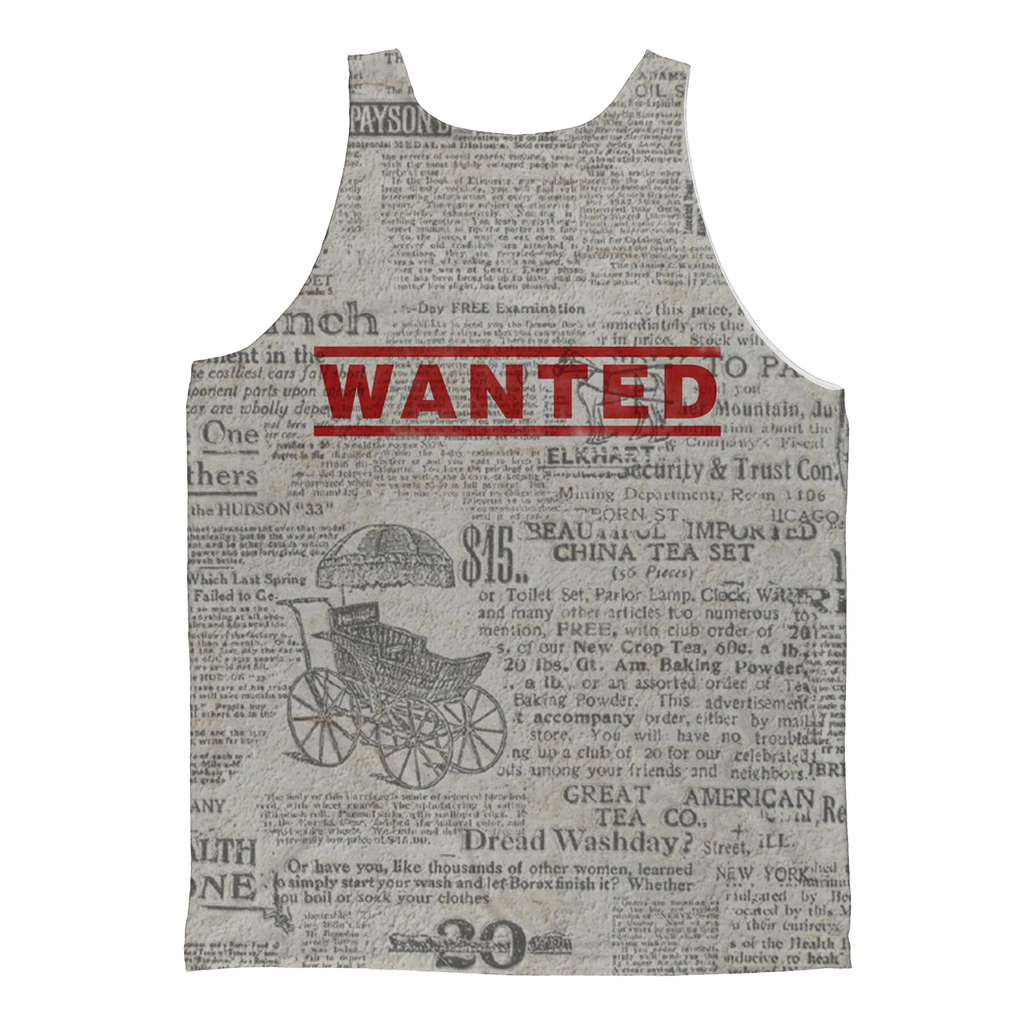 Alex Kane (USA) Wanted Unisex Tank Top