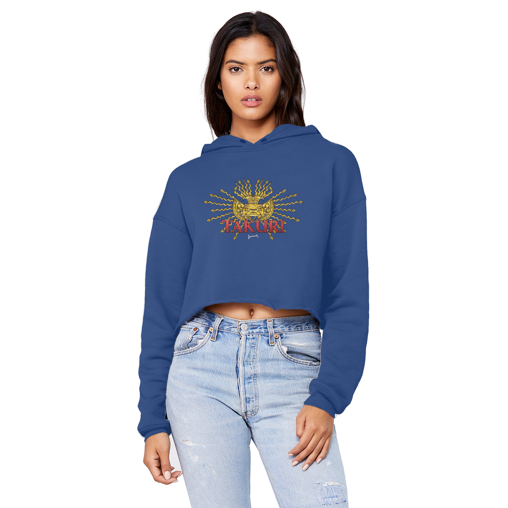 Takuri (ECU) "Golden Sun" Unisex Crop Top Boyfriend Hoodie