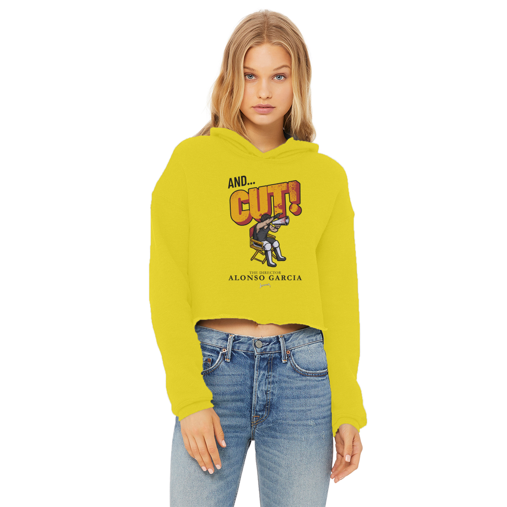 Alonso Garcia (USA) "The Director" Women's Wear Crop Top Hoodie