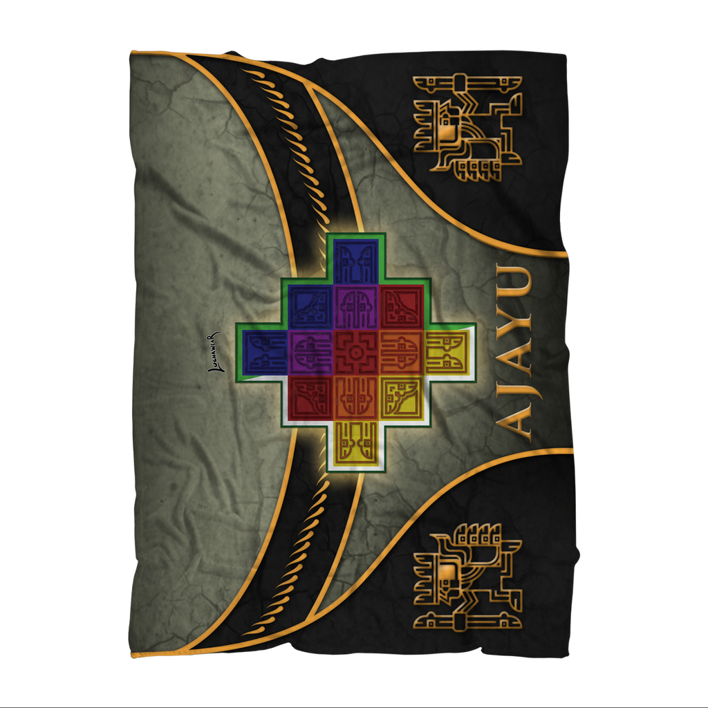 Ajayu (BOL) "Chacana" Throw Blanket