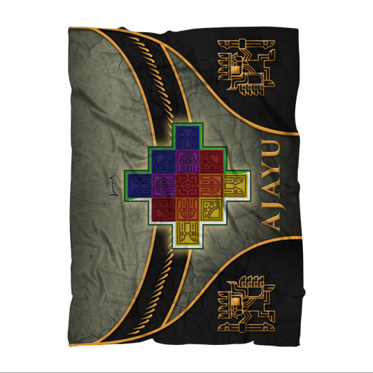 Ajayu (BOL) "Chacana" Throw Blanket