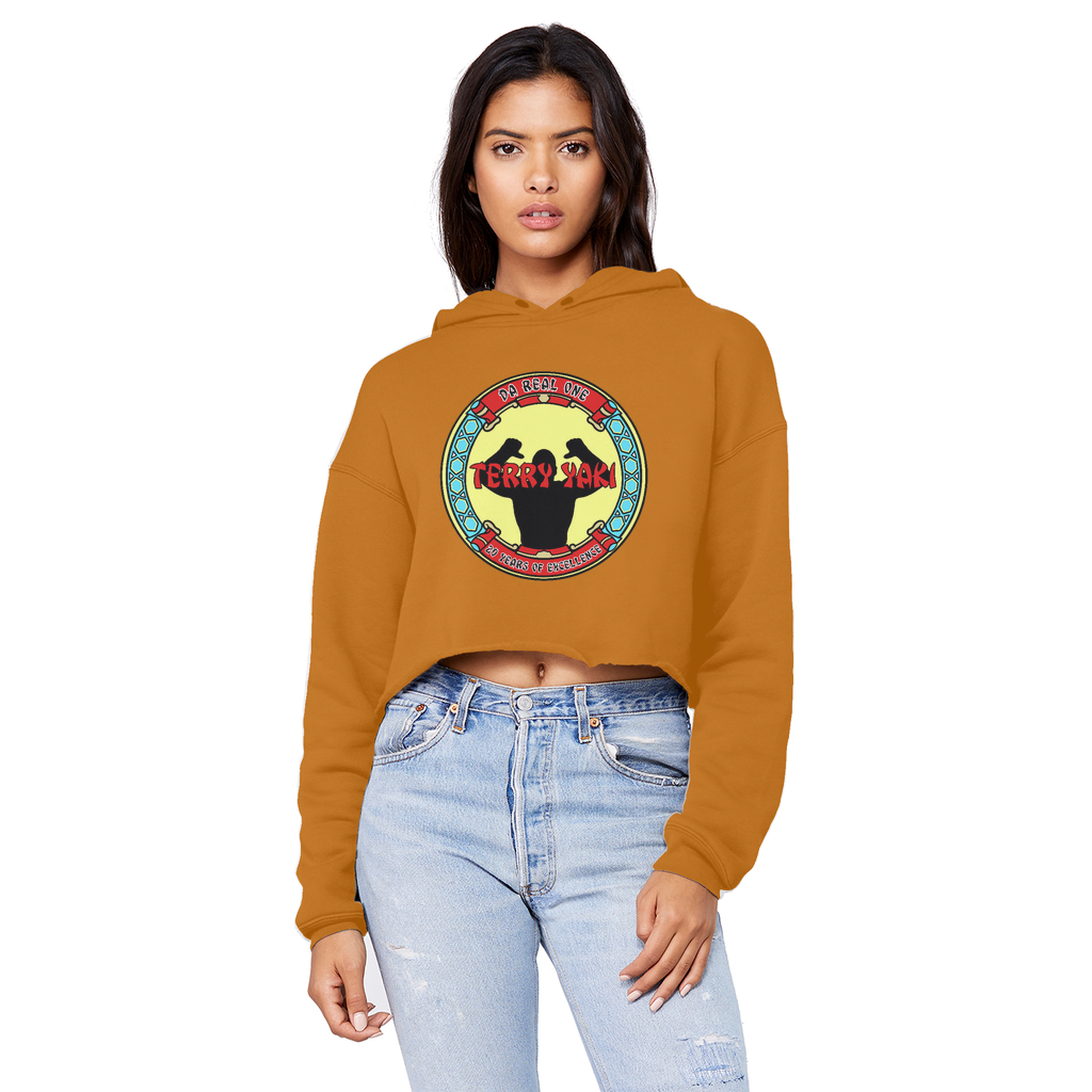 Terry Yaki (USA) "Da Real One" Unisex Crop Top Boyfriend Hoodie