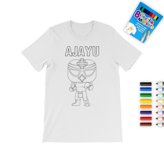 Ajayu (BOL) "Lil Ajayu" Color Me! Tee with Marker Set