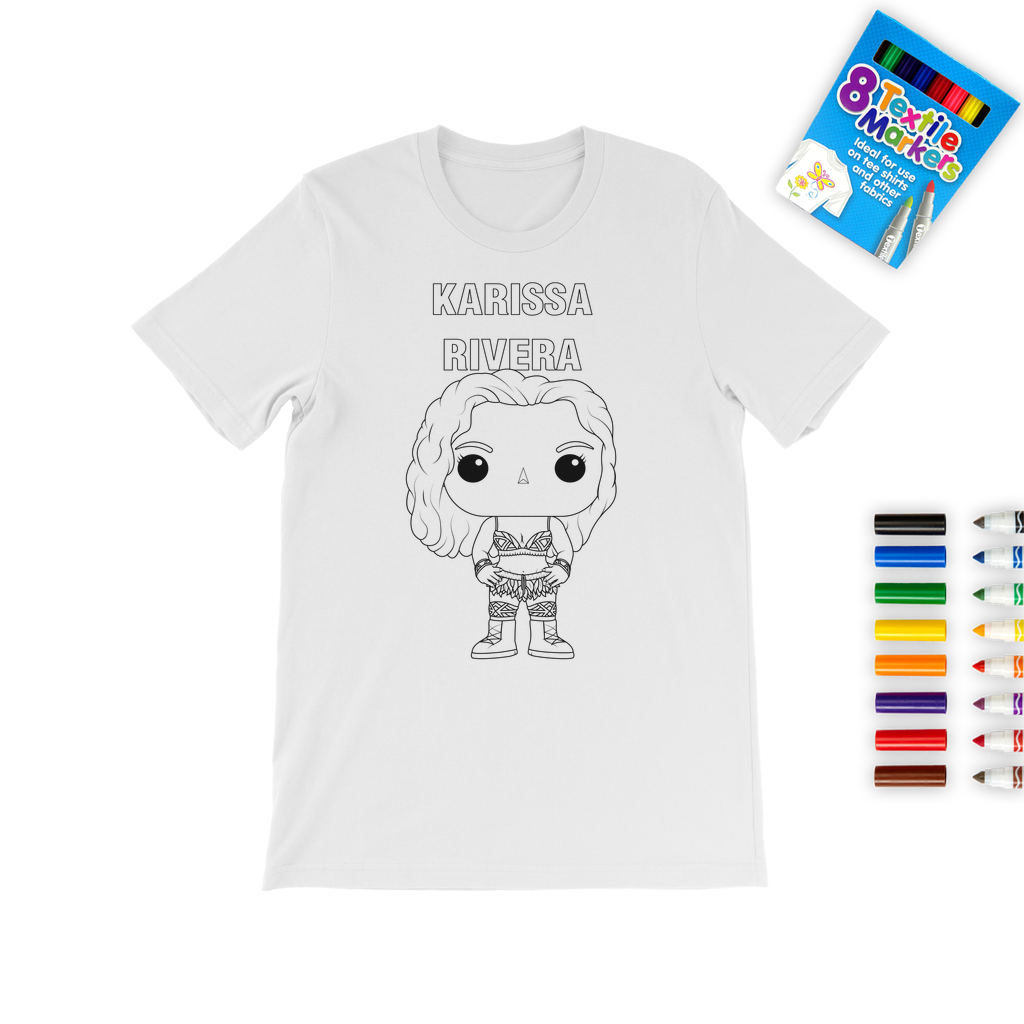 Karissa Rivera (USA) "Lil Karissa" Color Me! Tee with Marker Set
