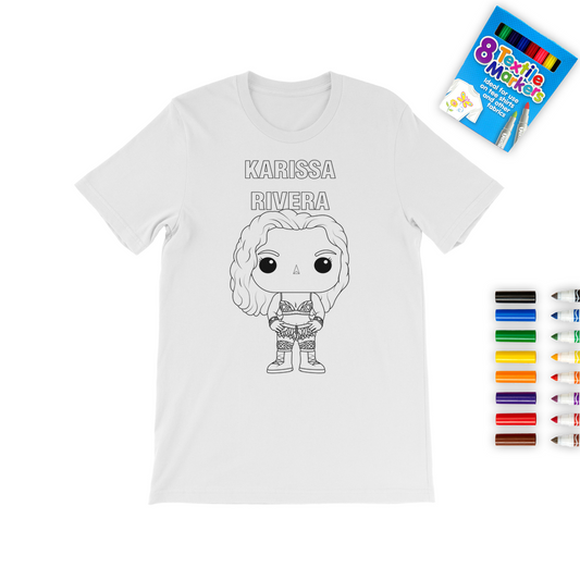 Karissa Rivera (USA) "Lil Karissa" Color Me! Tee with Marker Set