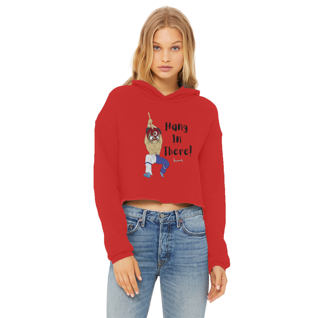 Shynron (USA) "Hang in There" Women's Wear Crop Top Hoodie