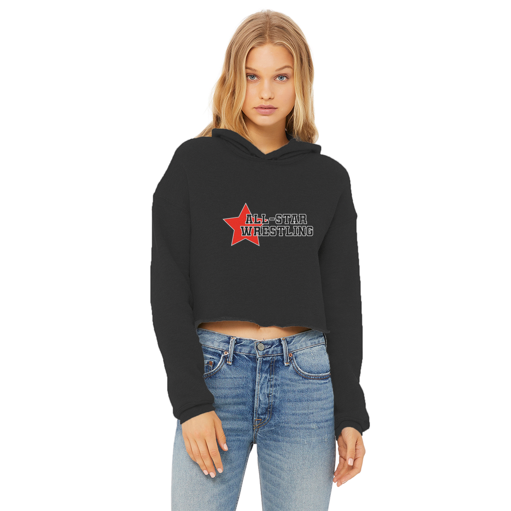 All Star (USA) "All Star Wrestling" Women's Wear Crop Top Hoodie