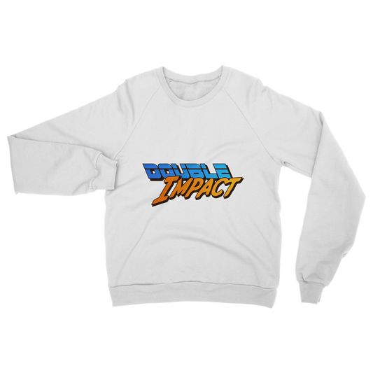 Double Impact (USA) Blue and Orange Unisex Sweatshirt