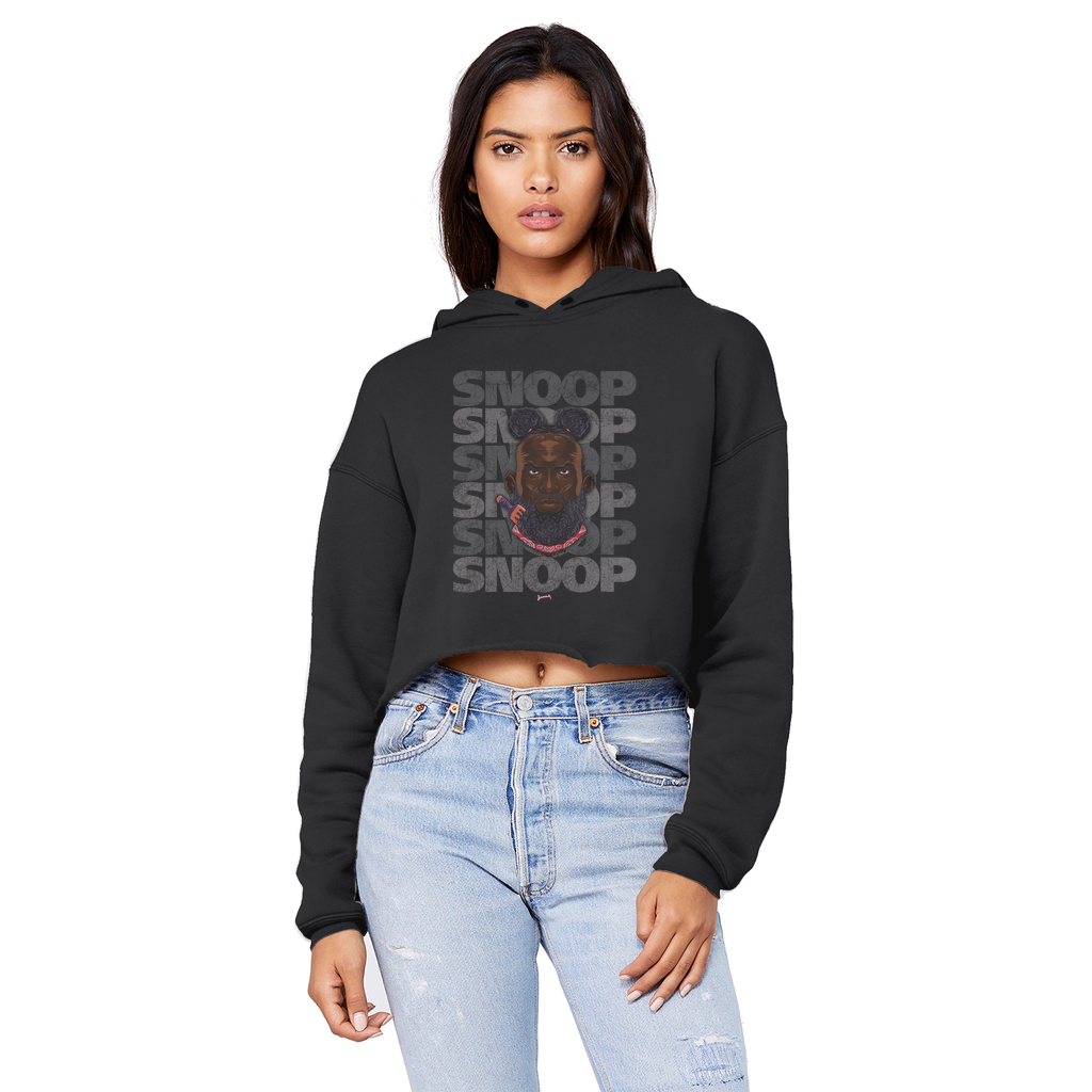 Snoop Strikes (USA) "SNOOP" Unisex Crop Top Boyfriend Hoodie