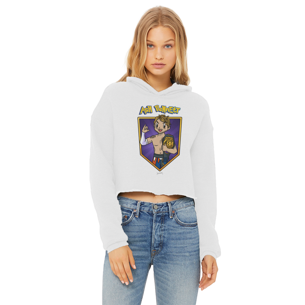 Ash Bennett (USA) "Champ" Women's Wear Crop Top Hoodie