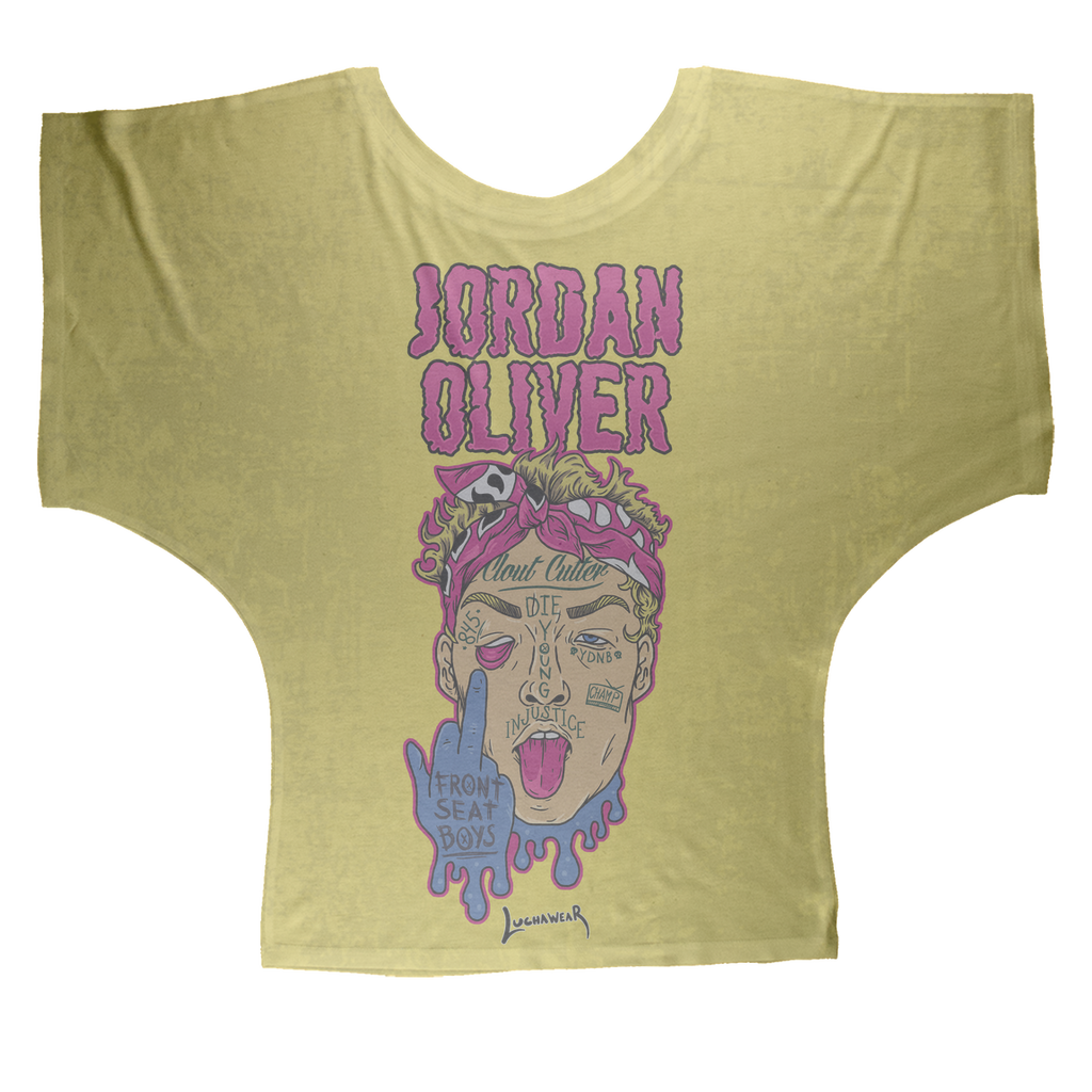 Jordan Oliver (USA) "Clout Man" Women's Wear Batwing Top