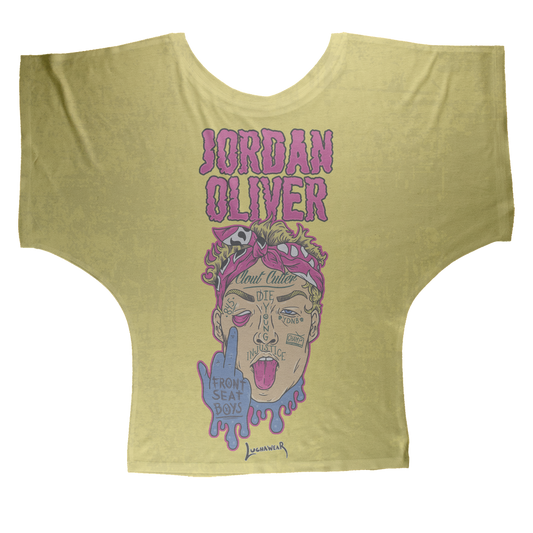 Jordan Oliver (USA) "Clout Man" Women's Wear Batwing Top
