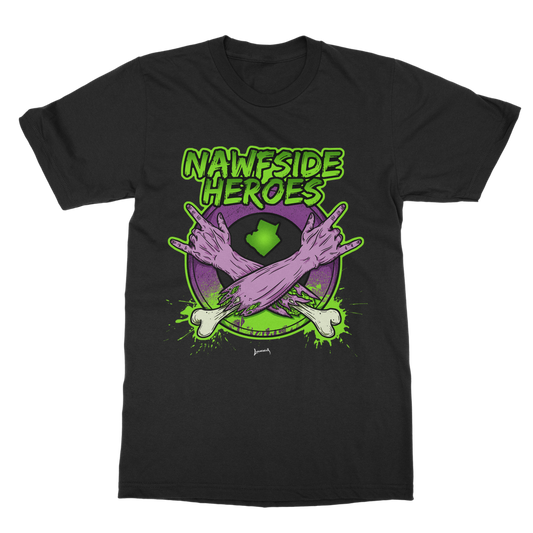 Nawfside Heroes (USA) "Coat of Arms" Unisex Heavy Cotton Tee