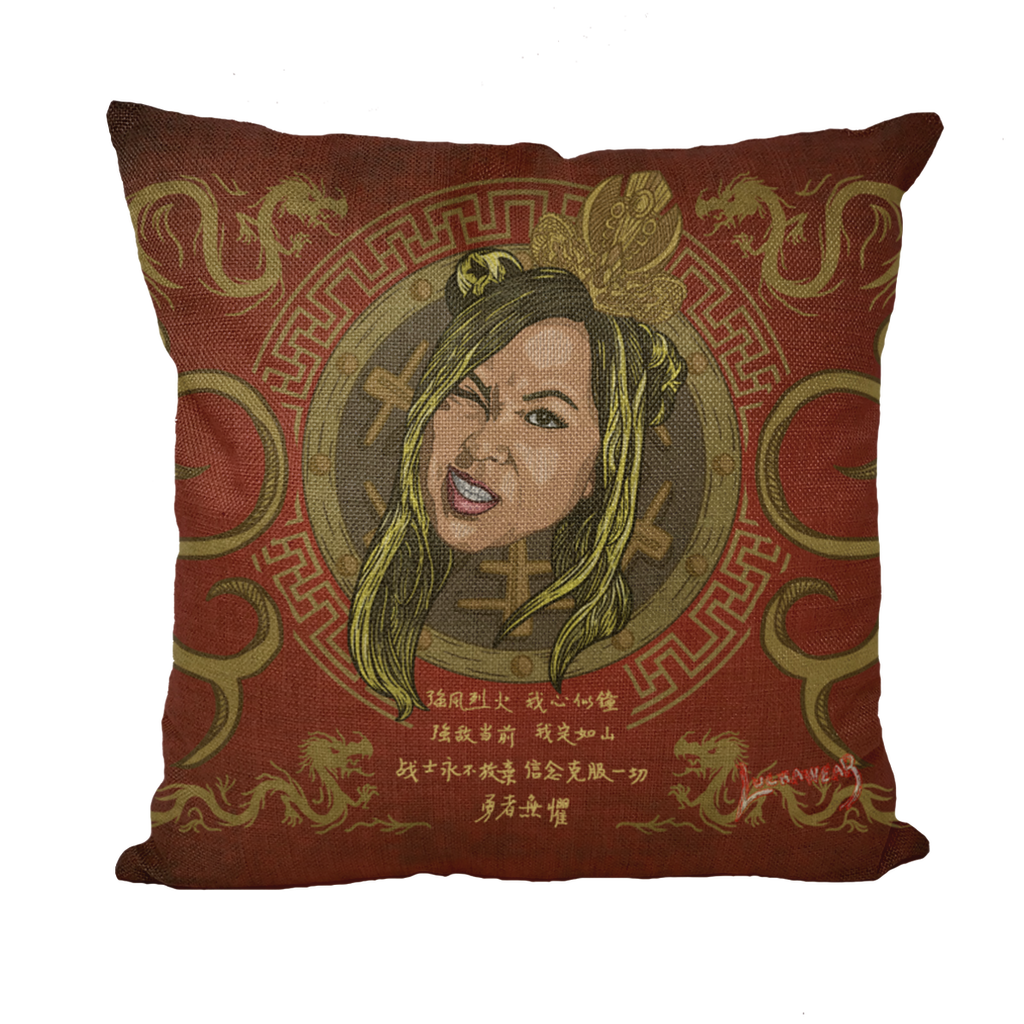 Zeda Zhang (USA) "Tradition" Throw Pillow with Insert
