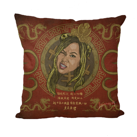 Zeda Zhang (USA) "Tradition" Throw Pillow with Insert
