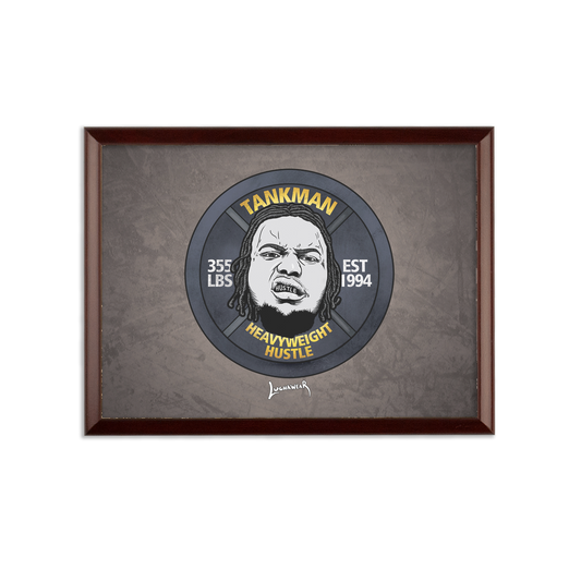 Calvin Tankman (USA) "Heavyweight Hustle" Wall Art Plaque