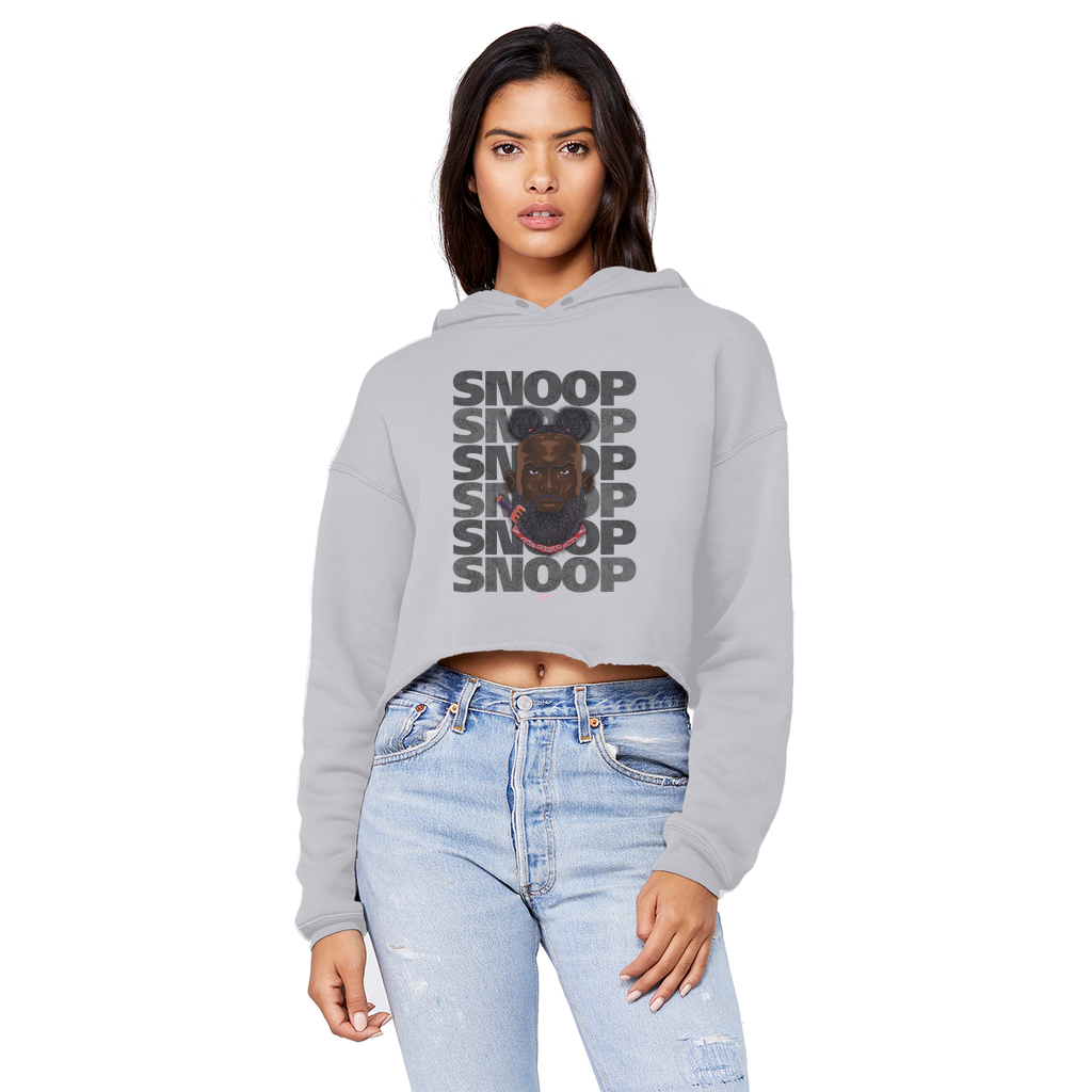 Snoop Strikes (USA) "SNOOP" Unisex Crop Top Boyfriend Hoodie