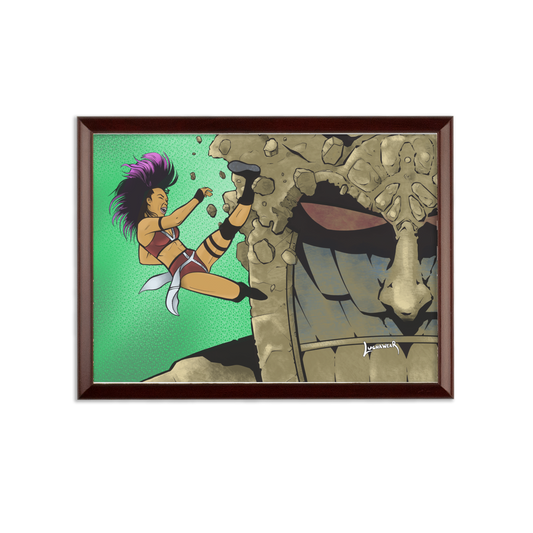 Zeda Zhang (USA) "Kick" Wall Art Plaque