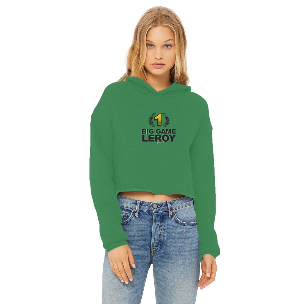 Leroy Green (USA) "Number One" Women's Wear Crop Top Hoodie