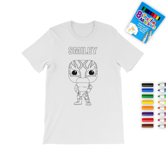 Smiley (USA) "Lil Smiley" Color Me! Tee with Marker Set
