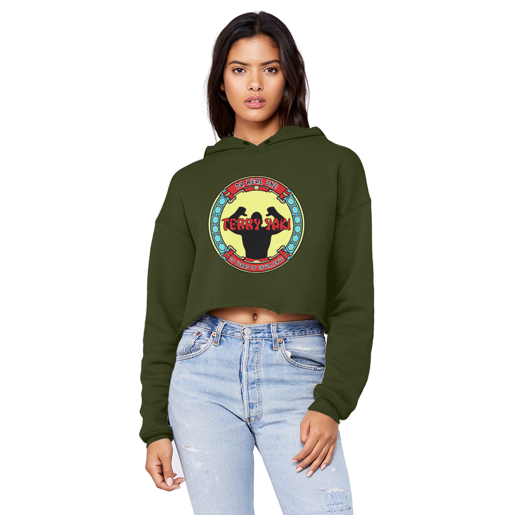 Terry Yaki (USA) "Da Real One" Unisex Crop Top Boyfriend Hoodie