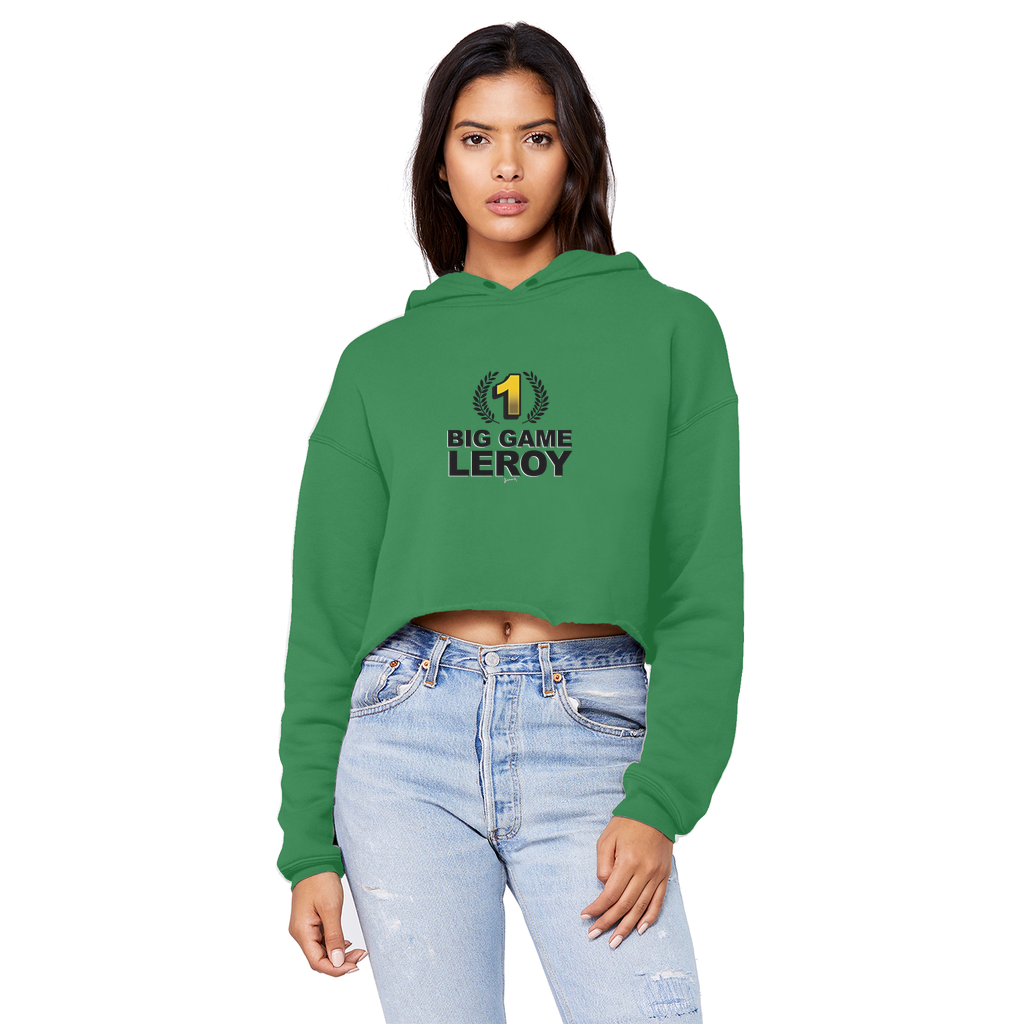Leroy Green (USA) "Number One" Unisex Crop Top Boyfriend Hoodie